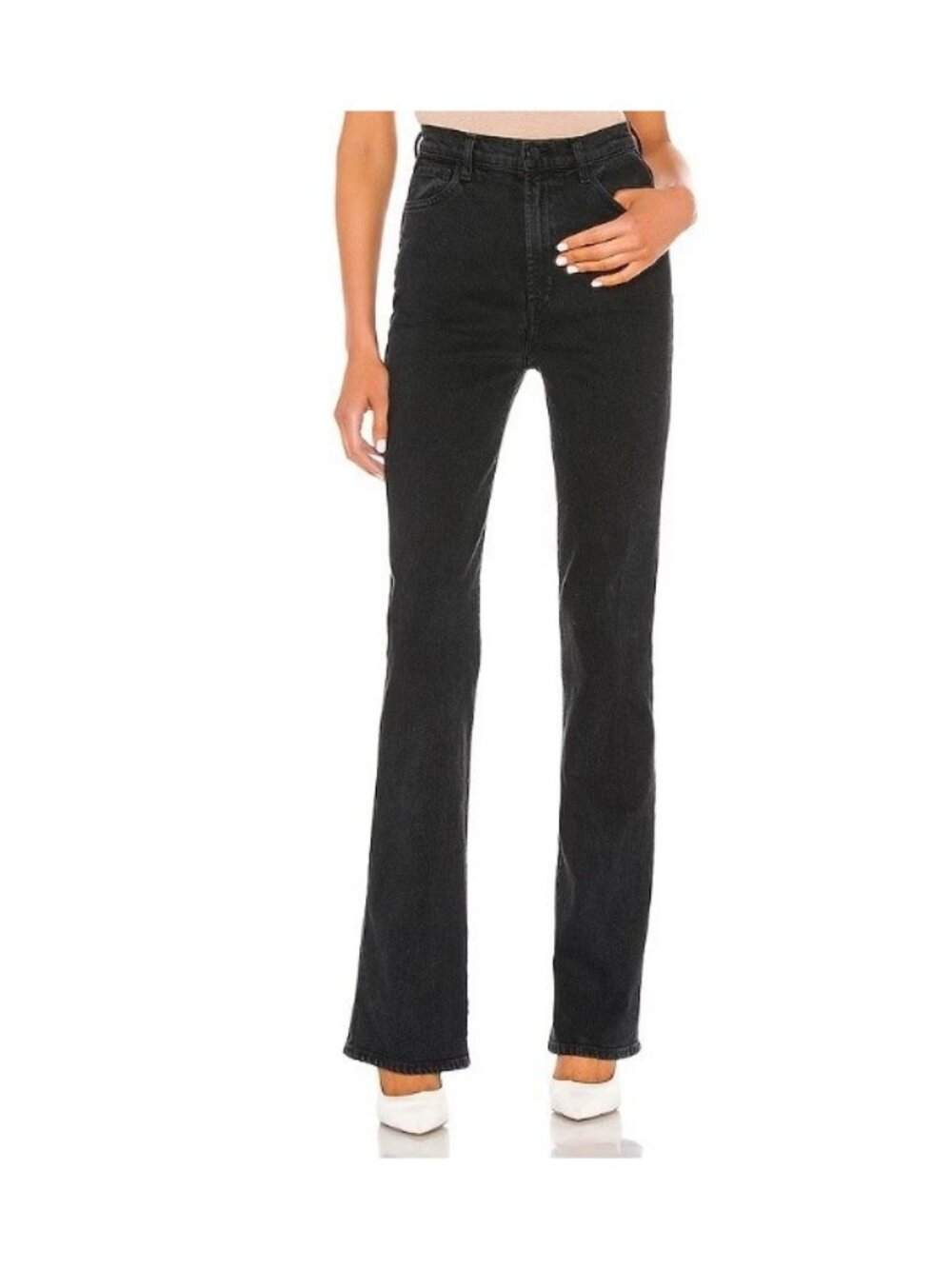 J Brand 1219 Runway Boot Super High Rise Jeans Undercover Black 29 NWT
